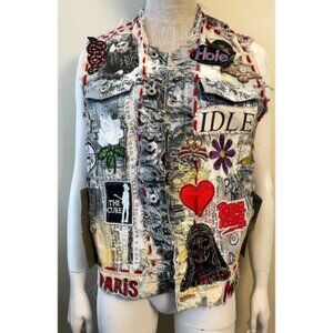 DREAM & DESTROY PUNK ROCK PATCH CUSTOM VINTAGE DENIM VEST